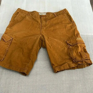 [36]The Cabostyle Relax Cotton Yellow Brown Cargo Short- Made in  Mexico